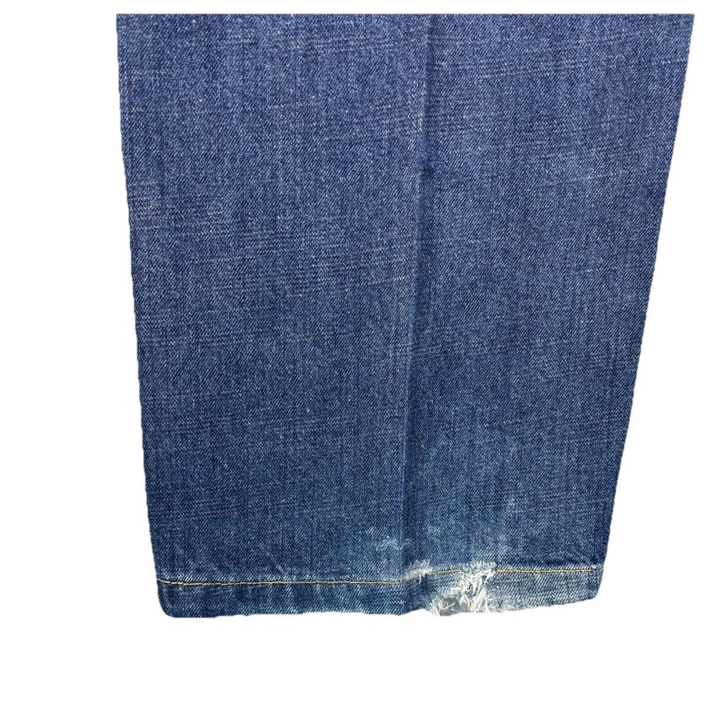 VTG Y2K Sean John Baggy Jeans Script Dark Wash Indigo Unisex Youth 16 Fits 28x30 - Picture 9 of 14